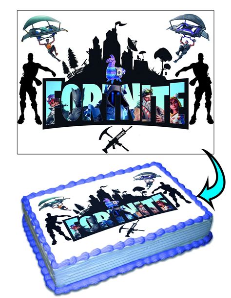 Fortnite Printable Cake Images